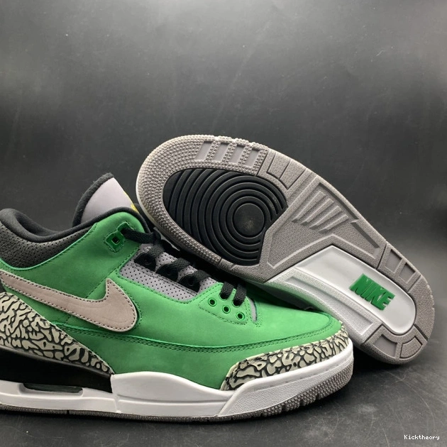 Kick Theory Air AJ3 3 PE 867493 shoes Retro Oregon Ducks Jordan Tinker 0725